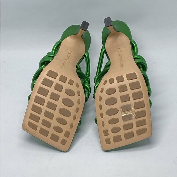 Bottega Veneta Reflection woven metallic leather mules size 38 - Picture 14 of 15